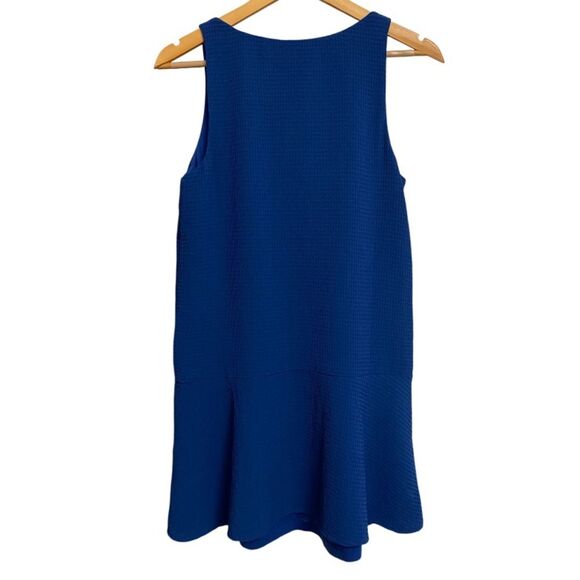 BB Dakota Sleeveless Waffle Knit Dress Size XS Textured V-Neck Indigo Blue - Picture 9 of 14
